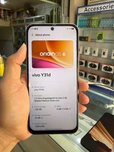 Vivo Y31d (6GB+6GB/128GB) ពណ៌ស, មួយទឹកនៅស្អាត99%