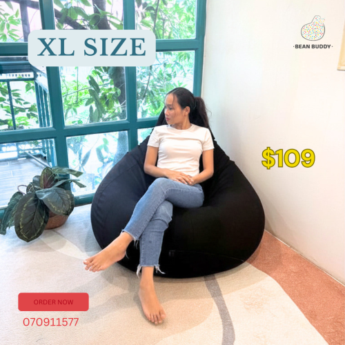 XL Size Bean Bag សាឡុងអង្គុយគ្រាប់ស្នោ