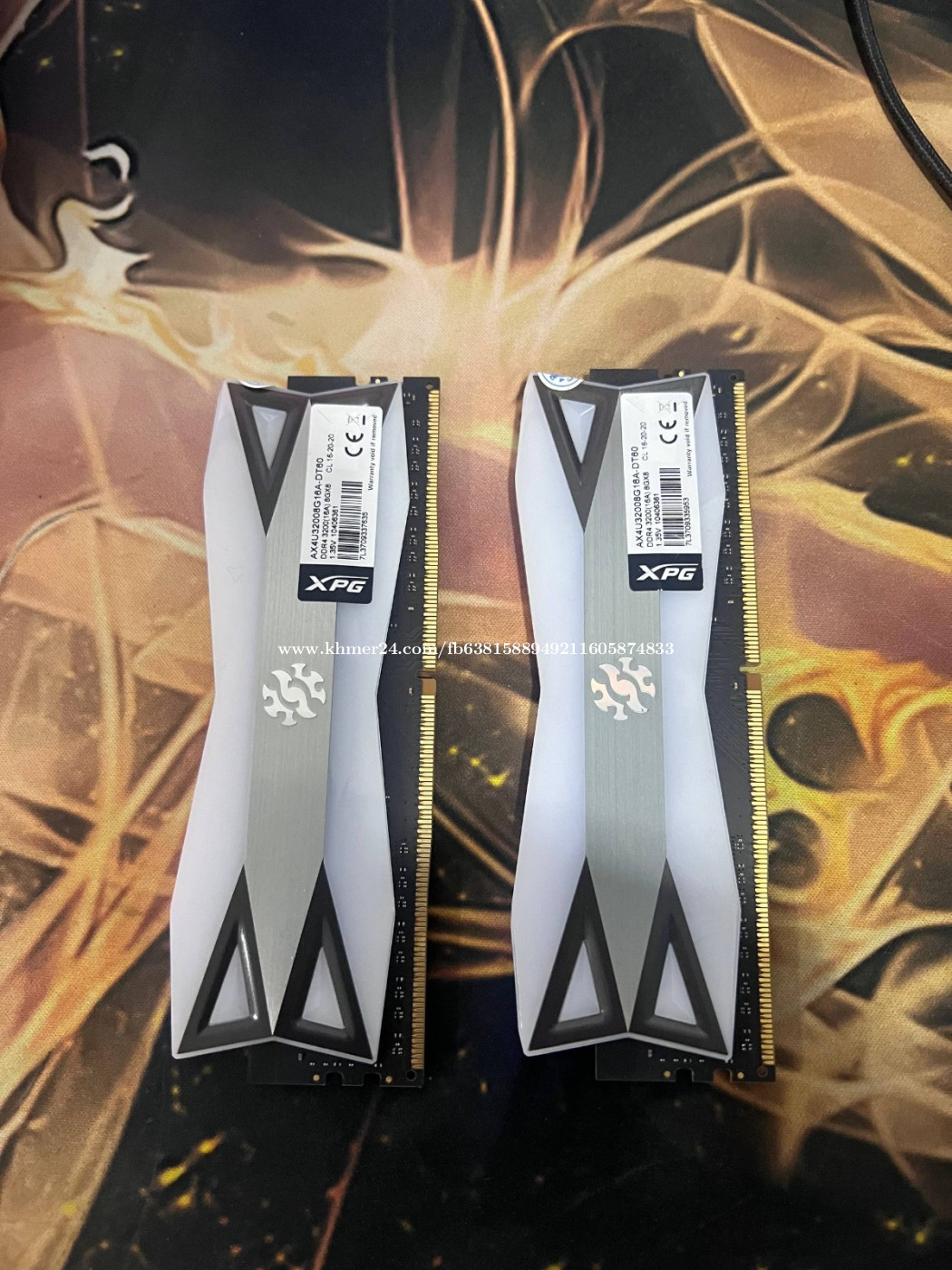 Sell Ram XPG DDR4 16gb (8x2) 3200Mhz condition 97%