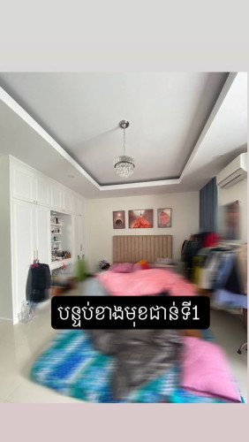 វីឡាភ្លោះ(A)សម្រាប់លក់🏡• ទីតាំង បុរី ប៉េង ហួត បឹងស្នោ(Rose Ville)