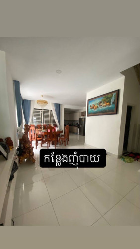 វីឡាភ្លោះ(A)សម្រាប់លក់🏡• ទីតាំង បុរី ប៉េង ហួត បឹងស្នោ(Rose Ville)