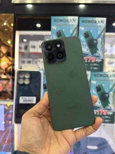 Honor X7C=149$ ថ្មី ឃ្លាស្តុក 16GB+256GB ក្រុមហ៊ុនធានា1ឆ្នាំ មានថែម Case2& screen
