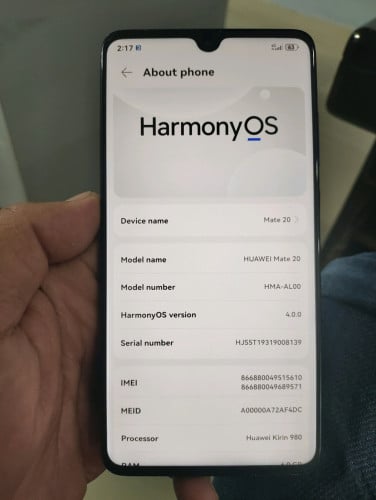 Huawei mate20 ch