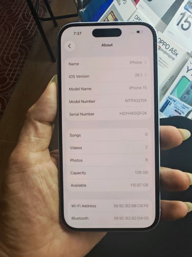 iPhone 15 Zp sim1+Esim 128Gថ្ម88%ស្អាត99%