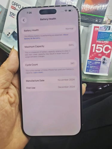 iPhone 16pro max ZA sim2 512G ថ្ម94%ស្អាត99%