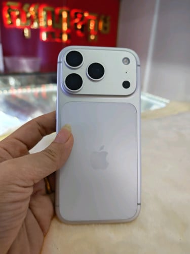 iPhone 17pro ZA sim1+Esim 512G សាកថ្ម 83ដង ថ្ម100% រាងតូចច្រឡឹង