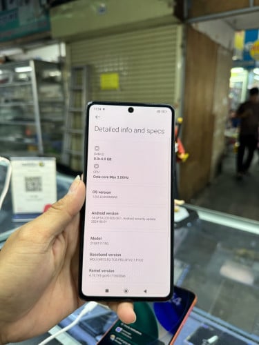 Mi11T 128G Ram8G sim2 Global បែកខ្នង ស្ទើរCamreaព្រិល