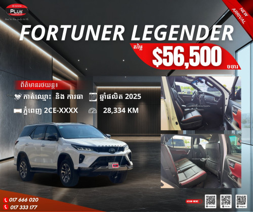 TOYOTA FORTUNER LEGENDER 2025