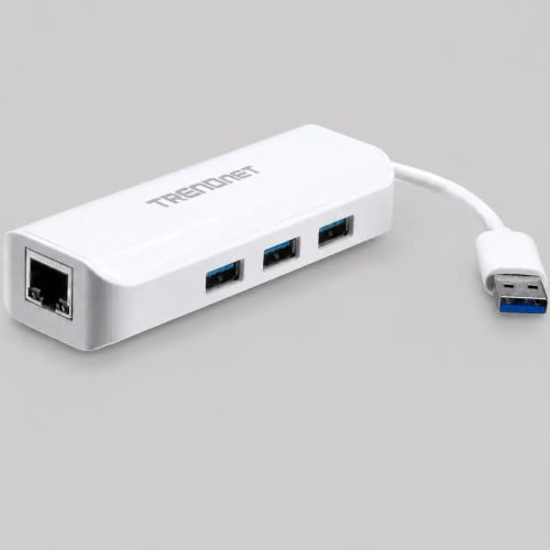 TRENDnet USB 3.0 to Gigabit Ethernet Adapter + USB Hub, TU3-ETGH3 (EU)