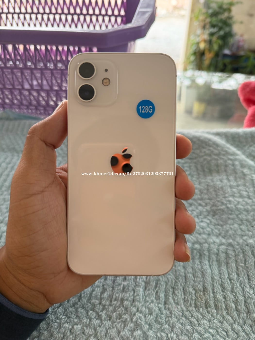IPhone 12 128GB សាណុំហ្សុីនទាំងអស់ %ថ្មខ្ពស