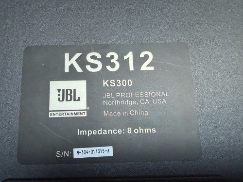 ធុងបាស់ Karaoke JBL KS312សុីន ទំហំ3តឹក នៅសុីនគ្មានការជួសជុល ធានាផលិតសុទ្ធ