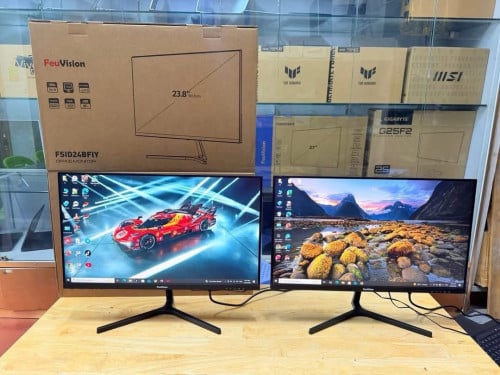 -Monitor Feuvision FSID24BFIY (IPS/120Hz) Have Poart : HDMI VGA ថ្មីប្រអប់ មានធានារយះពេល3ឆ្នាំពេញ✅