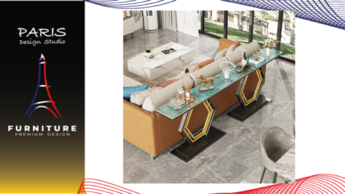 "PARIS DESIGN STUDIO" 120CM Long Console Table Sintered Stone