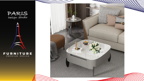 "PARIS DESIGN STUDIO" Center Table Living Room Table Coffee Table with Drawers