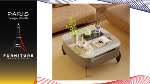 "PARIS DESIGN STUDIO" Center Table Living Room Table Coffee Table with Drawers