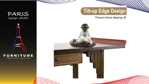 "PARIS DESIGN STUDIO" Chinese style table Solid Wood Console Table with Drawer