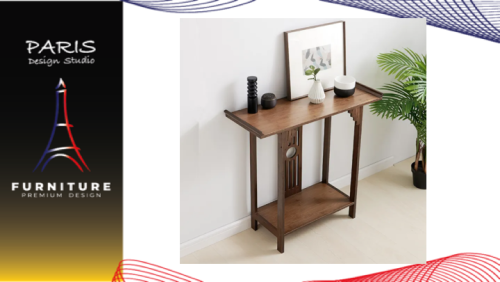 "PARIS DESIGN STUDIO" Chinese style table Solid Wood Console Table with Drawer