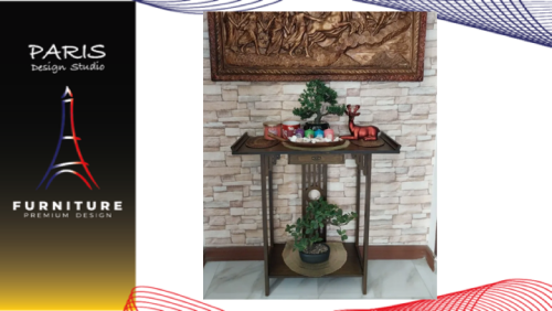 "PARIS DESIGN STUDIO" Chinese style table Solid Wood Console Table with Drawer