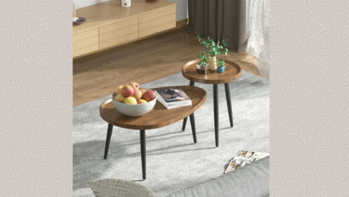 "PARIS DESIGN STUDIO" Coffee Table, Sofa Center Table, 2PCS Side Sofa Coffee Table