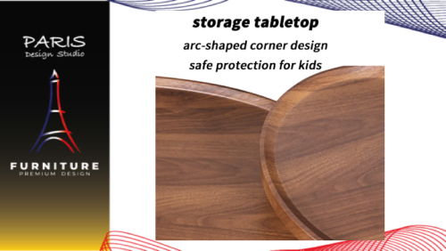 "PARIS DESIGN STUDIO" Coffee Table, Sofa Center Table, 2PCS Side Sofa Coffee Table