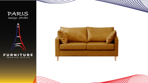 "PARIS DESIGN STUDIO" leather sofa, Japanese-style sofa, soft and comfortable