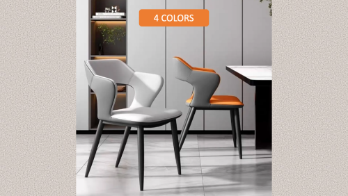"PARIS DESIGN STUDIO" modern style dining chair curve backrest 200 kg weight