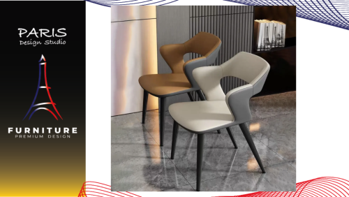 "PARIS DESIGN STUDIO" modern style dining chair curve backrest 200 kg weight