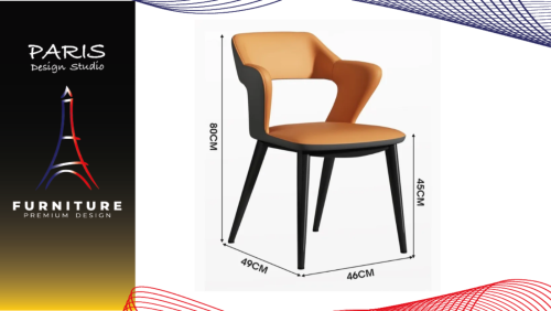 "PARIS DESIGN STUDIO" modern style dining chair curve backrest 200 kg weight