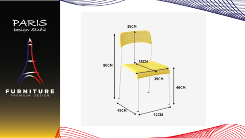 "PARIS DESIGN STUDIO" plastic chair breathable work chair versatile chair