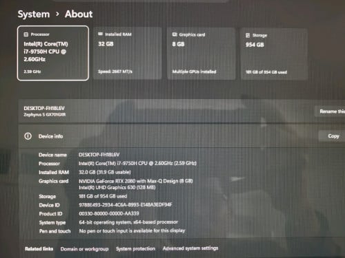 ASUS i7_ Ram32 +1T