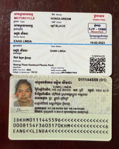 honda dream 022​ ម្ចាស់​ដើម​ ម៉ូតូ​ថ្មី​គ្មាន​កន្លែង​ទាស់​ ផ្លាក់​លេខ​កម្មង់​168​​[1950$]