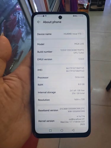 Huawei Y73 ram8G/256G sim2 ស្អាត99%