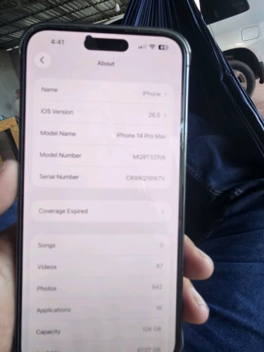 I phone 14 pro max 128g