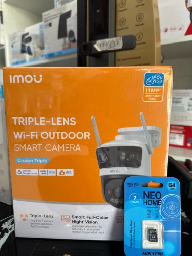 IMOU Cruiser Triple 11 MP Free Memory 64GB