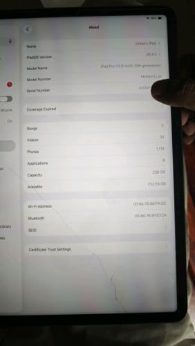 Ipad Pro M1 12.9" 256g Wifi only