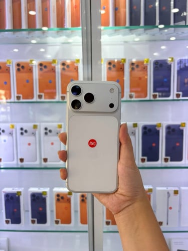 IPhone 17promax 256G Silver X/A ថ្ម100%មួយទឹកស្អាត