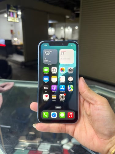 iPhone XR Blue X/A HD64GB Phone Condition 90% 🔋77% , ដូរអេក្រង់GX , មានស្កេនមុខ ,  ម៉ាស៊ីនហ្ស៊ីន