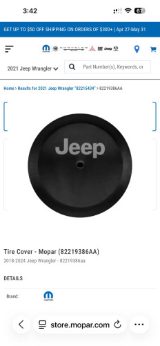 Jeep Wrangler wheels cover