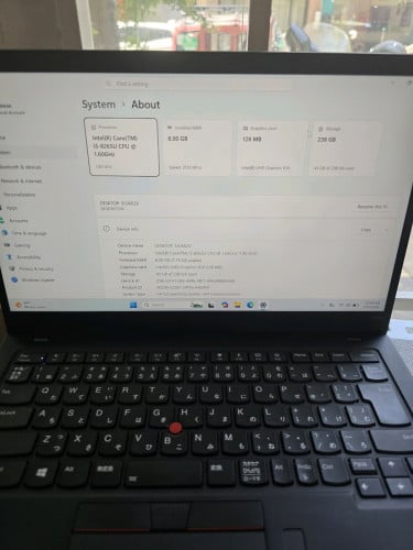 Lenovo ThinkPad X1 Carbon 14" i5 8265U Ram 86/SSD 256G (128Mb)