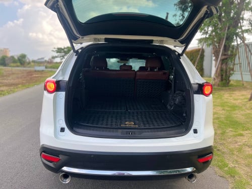 Mazda CX9 2019 FULL ពណ៏   ស ក្នុងឈឺរី✍️កៅអី3ជួរ 7កៅអី✍️ម៉ាសុីន SKYACTIV-G TURBO 2.5Lឡានអត់បុកប៉ះ