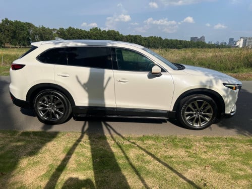 Mazda CX9 2019 FULL ពណ៏   ស ក្នុងឈឺរី✍️កៅអី3ជួរ 7កៅអី✍️ម៉ាសុីន SKYACTIV-G TURBO 2.5Lឡានអត់បុកប៉ះ