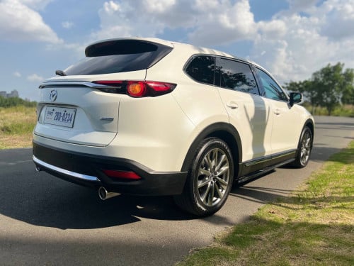 Mazda CX9 2019 FULL ពណ៏   ស ក្នុងឈឺរី✍️កៅអី3ជួរ 7កៅអី✍️ម៉ាសុីន SKYACTIV-G TURBO 2.5Lឡានអត់បុកប៉ះ