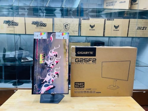 Monitor 25” 200Hz Brand GIGABYTE ថ្មីប្រអប់ អីវ៉ាន់មាននៅក្នុងស្តុកស្រាប់បងៗអាចធ្វើការកម្ម៉ង់បាន