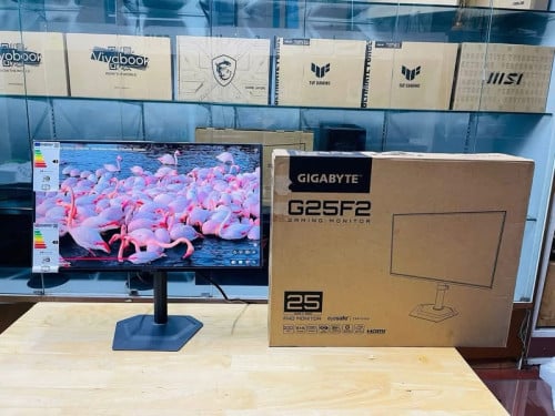 Monitor 25” 200Hz Brand GIGABYTE ថ្មីប្រអប់ អីវ៉ាន់មាននៅក្នុងស្តុកស្រាប់បងៗអាចធ្វើការកម្ម៉ង់បាន