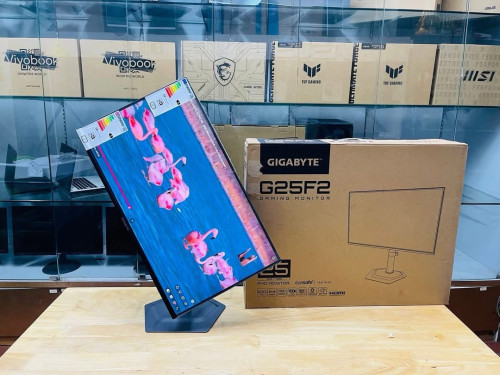 Monitor 25” 200Hz Brand GIGABYTE ថ្មីប្រអប់ អីវ៉ាន់មាននៅក្នុងស្តុកស្រាប់បងៗអាចធ្វើការកម្ម៉ង់បាន