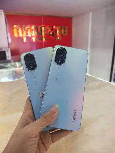 OppoA18 ram4G+4G/128G sim2 ស្អាត99%