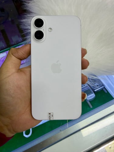 Phone 16 Plus Color White🤍មួយទឹកថ្ម91%🔋128G lock simប្រើបានសុីម2សេវាដើរស្មូតល្អគ្រប់ប្រពន្ធ័⭐️