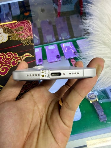 Phone 16 Plus Color White🤍មួយទឹកថ្ម91%🔋128G lock simប្រើបានសុីម2សេវាដើរស្មូតល្អគ្រប់ប្រពន្ធ័⭐️