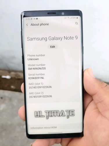 Samsung note 9 (6g_128g) sim2ស្អាត 98% លក់ 85$