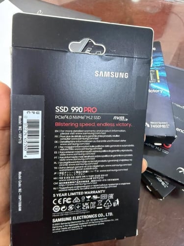 Samsung NVMe 990Pro M2 PCie 1T Read Speed 7450Mb/s